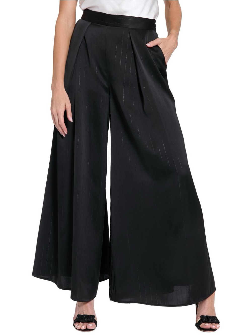 Muse Wide Leg High-Rise Pull-On Pants